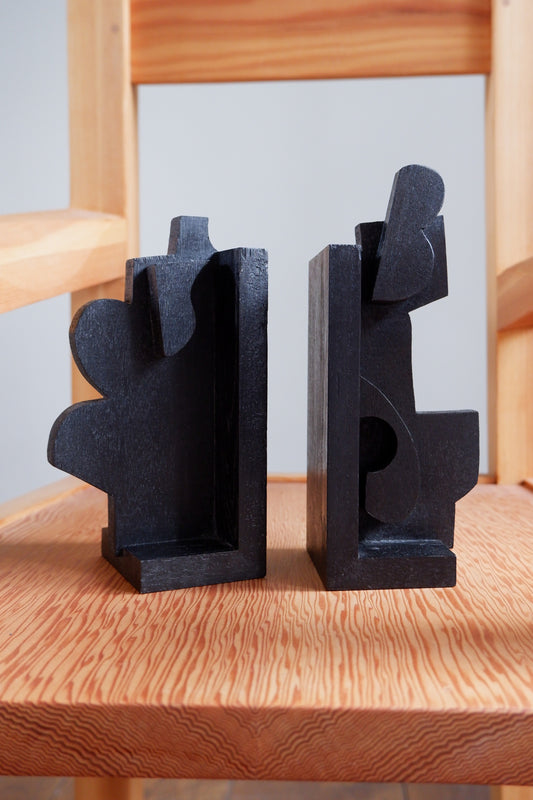 CUBIST BOOKENDS