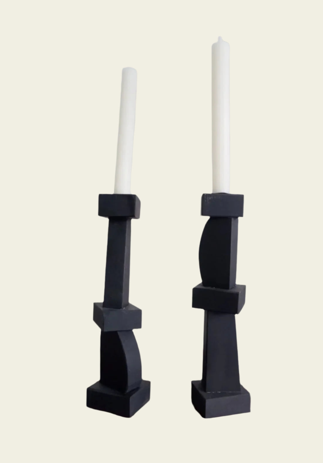 CUBIST CANDLEHOLDERS