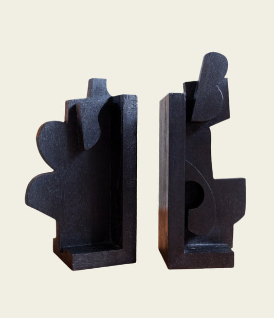 CUBIST BOOKENDS