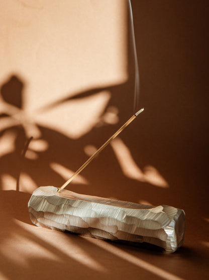 CARVED ALUMINIUM INCENSE HOLDER