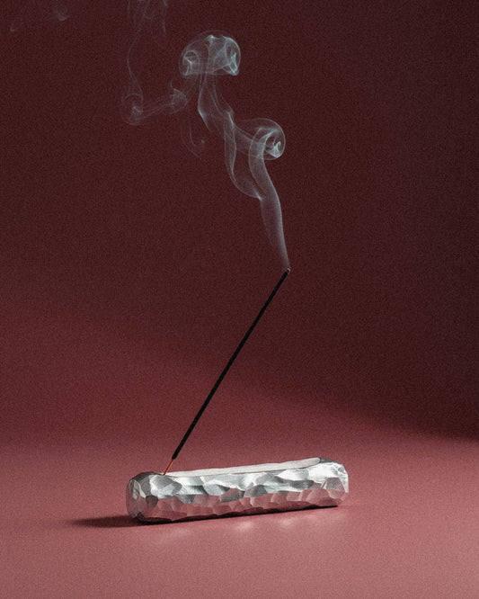 CARVED ALUMINIUM INCENSE HOLDER