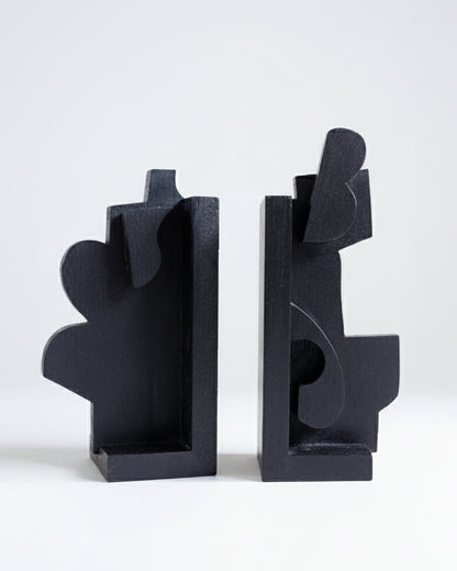 CUBIST BOOKENDS