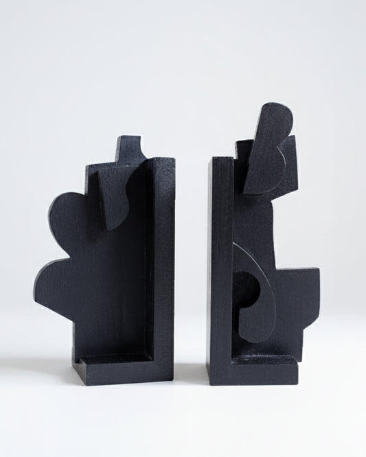 CUBIST BOOKENDS