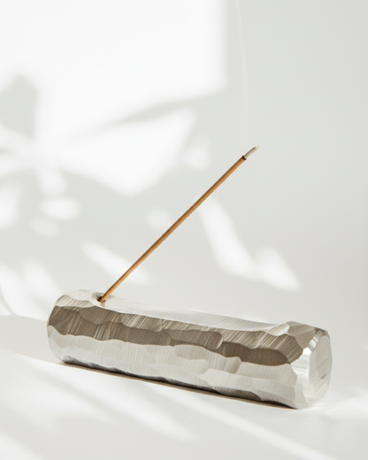 CARVED ALUMINIUM INCENSE HOLDER